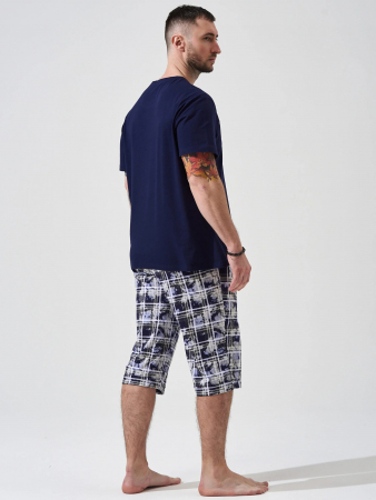 Мужской комплект "Рестарт" (бриджи) 2449-К / Синий