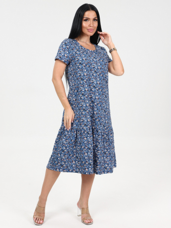 Женское платье М-996 / Цветок синий