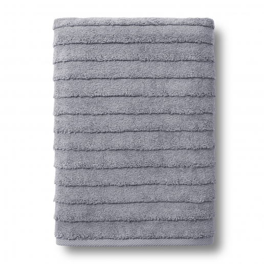 Махровое полотенце "Verossa" Steps texture / холодный серый