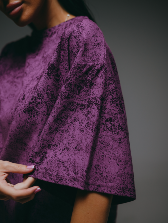 Женская футболка Ирбис / Баклажан варенка