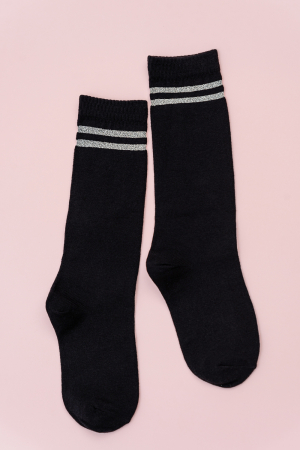 Детские гольфы Люрекс (набор 2 пары) / черный