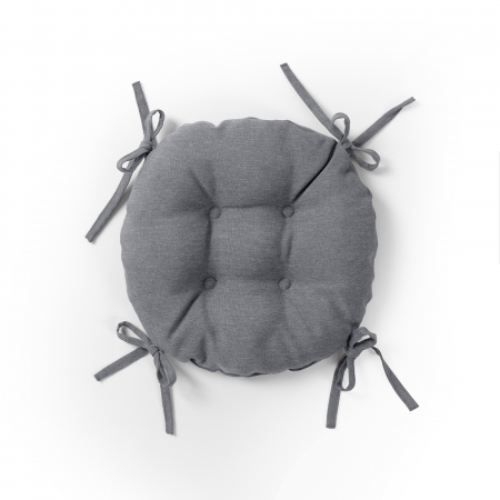 Подушка для стула "Волшебная Ночь" с тафтингом d-40 Базальт