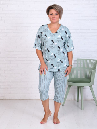 Женские бриджи Зайка / Ментол