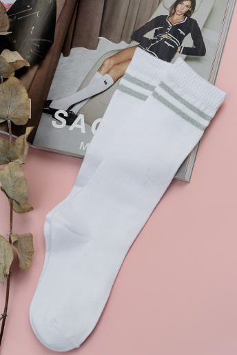 Детские гольфы Люрекс (набор 2 пары) / белый