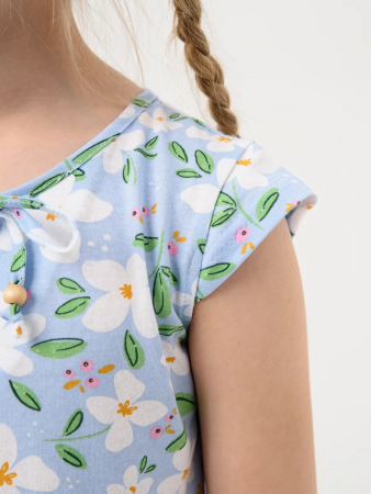 Детское платье "Славянка" / Голубой