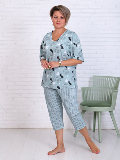 Женские бриджи Зайка / Ментол