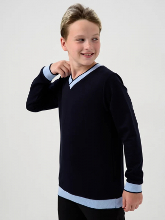 Детская толстовка "Гимназист" / Темно-синий, голубой