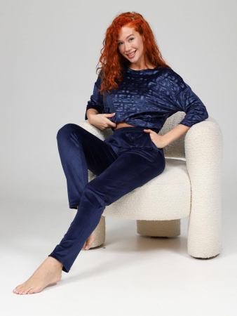 Женский костюм Вениса-Жаккард / синий