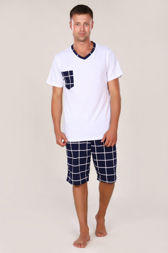 Мужской костюм Oazis 800 / Белый с темно-синим