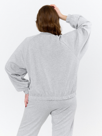 Женский бомбер Нео-1 БО-004 / серый меланж