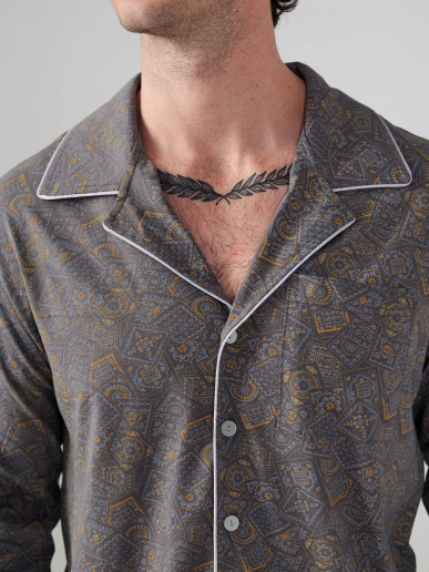 Мужская пижама "Династия" (классическая) 2404-К / Серый