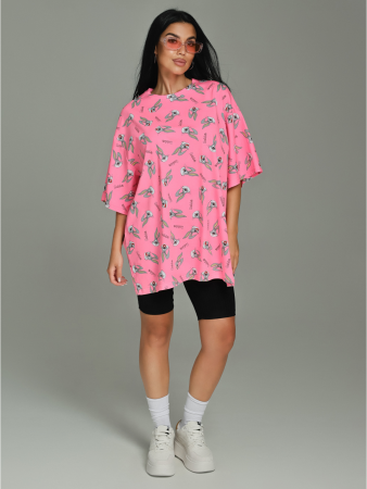 Женская футболка Ирбис / Розовый