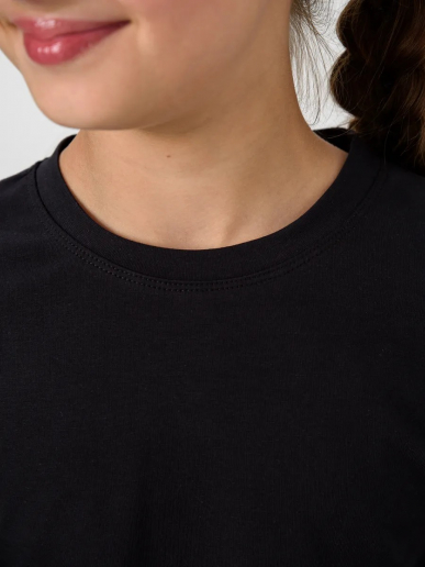 Детская блузка "Яра" длинный рукав / Черный