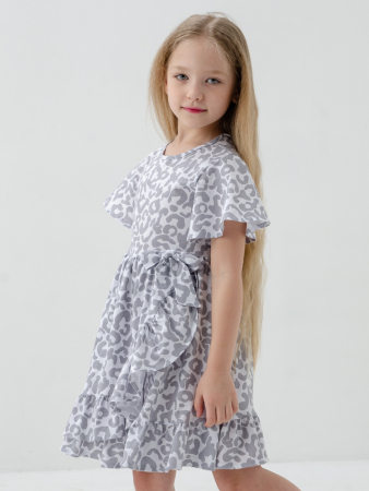 Детское платье "Мальва" / Светло-серый