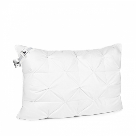 Подушка с объемными буфами Гусиный пух "Бьянко" / ППБ