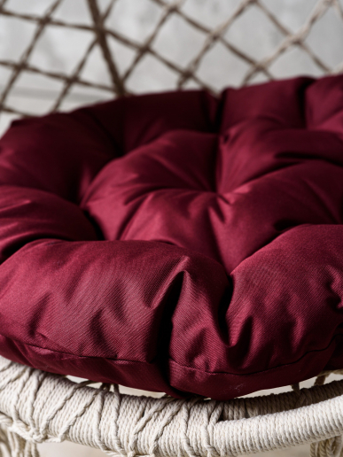 Круглая подушка для подвесных качелей (оксфорд) / Бордовый