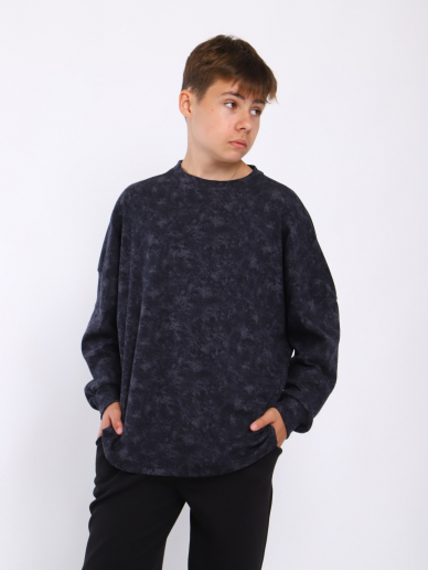 Детский лонгслив "Стрит" / Графит