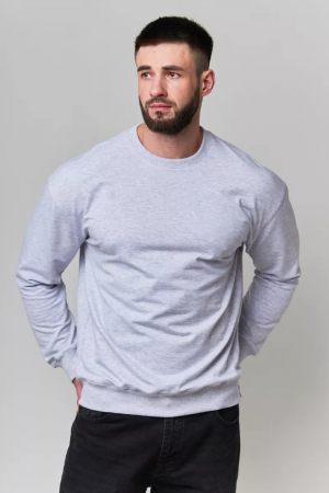 Мужской свитшот 14430/1 / серый меланж
