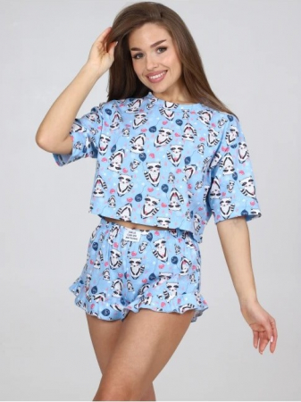 Женская пижама П-124.10 / Еноты