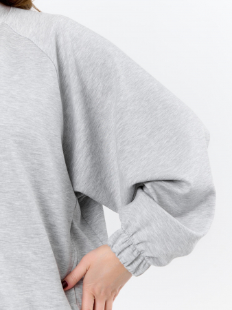 Женский бомбер Нео-1 БО-004 / серый меланж