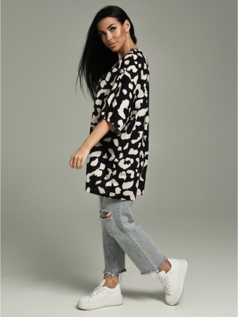 Женская футболка Ирбис / Черный