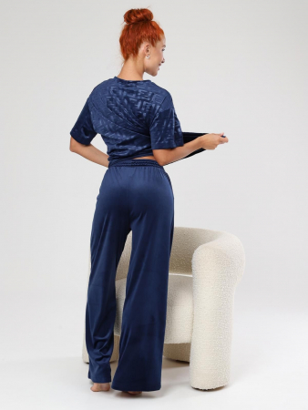 Женский костюм Элнора-Жаккард / синий