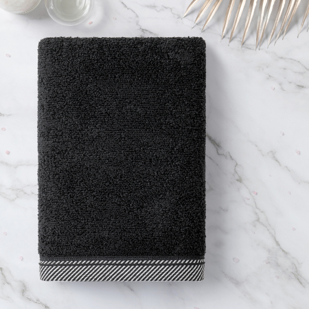 Махровое полотенце "Verossa" Fjord / черный
