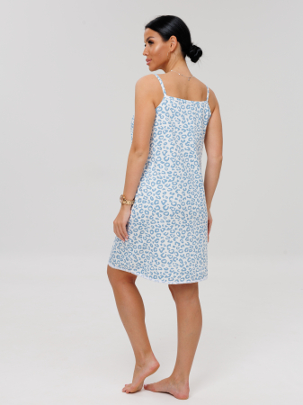 Женская сорочка Сор-96(К) / Голубой (леопард)