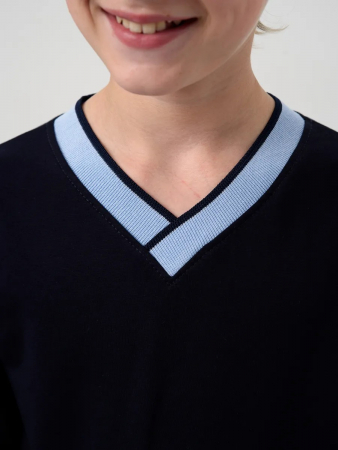 Детская толстовка "Гимназист" / Темно-синий, голубой