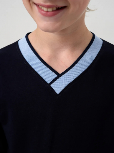 Детская толстовка "Гимназист" / Темно-синий, голубой