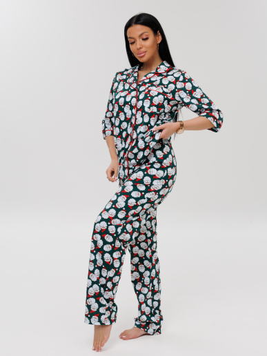 Женский костюм К-132(К) / Зеленый (санта)