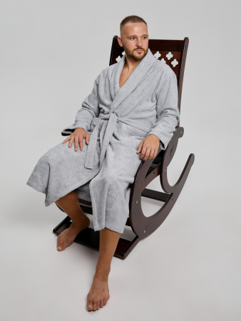Халат мужской Комфорт-4 / светло-серый