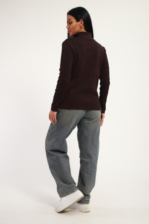 Женская водолазка 74721 / шоколадный