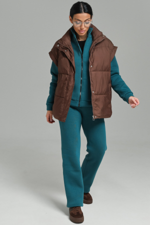 Женский костюм с брюками 74722 / морская волна