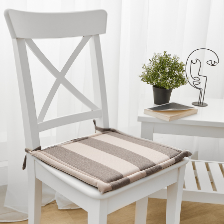 Подушка для стула "Волшебная Ночь" 40/40 Зебра-экрю