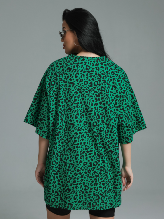 Женская футболка Ирбис / Зеленый