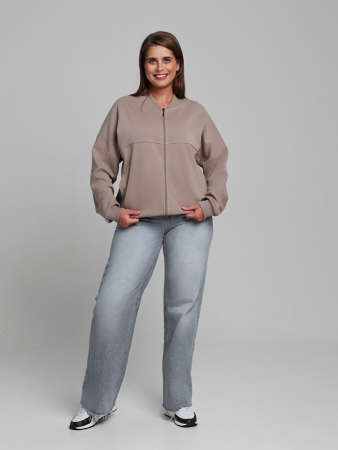 Женский бомбер Авенсис-1 / бежевый