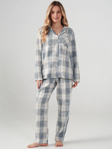 Женская пижама "Добрый вечер" 2163-Ф / Бирюзовый