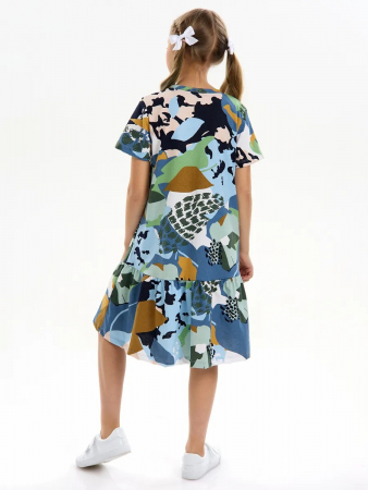 Детское платье "Лето" / Цветы камуфляж