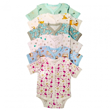 Детское боди интерлок с центральной застежкой Б-103-ИП