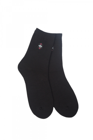 Носки стандарт мужские Шахматы (набор 10 пар) / черный