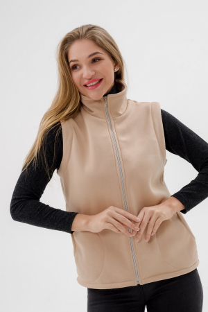 Жилет женский из футера / Латте