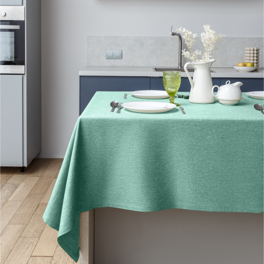 Скатерть рогожка "Волшебная Ночь" / Аквамарин