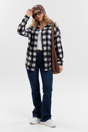 Женская рубашка 36995 / черный