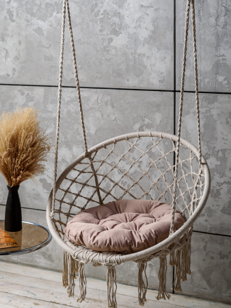 Круглая подушка для подвесных качелей (оксфорд) / Бежевый