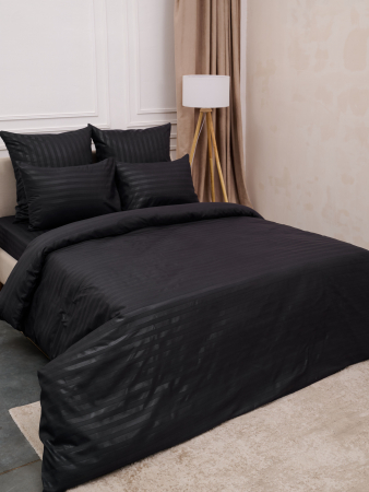 Пододеяльник микрофибра страйп / Графит