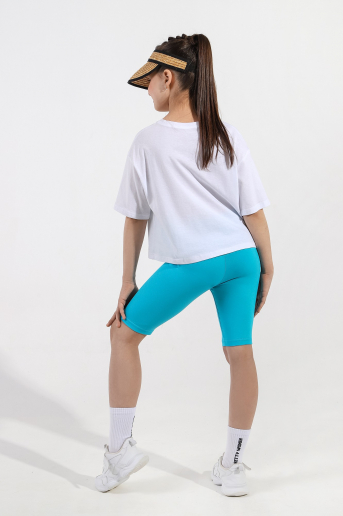 Детские бриджи для девочки №5 / морская волна