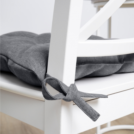 Подушка для стула "Волшебная Ночь" с тафтингом 40/40 Базальт