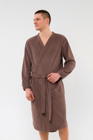 Халат мужской из махры Ренат / Светло-коричневый