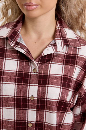 Женская рубашка 36995 / коричневый